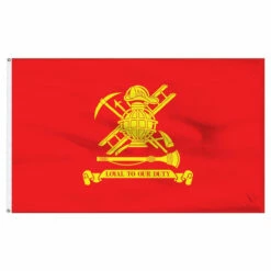Firefighter Flag 3ft X 5ft Nylon - Loyal To Our Duty