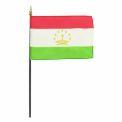 Tajikistan 4" X 6" Stick Flag