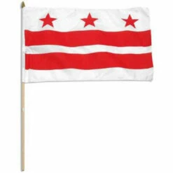 Washington DC Flag 12 X 18 Inch