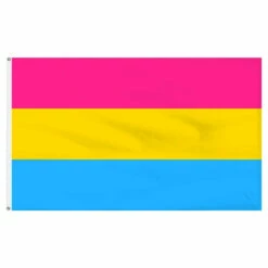Pansexual Flag 3ft X 5ft Printed Polyester
