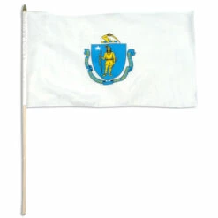 Massachusetts Flag 12 X 18 Inch