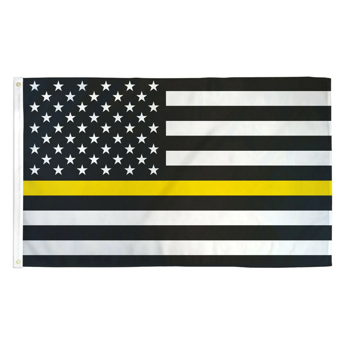 Thin Yellow Line "Tow Lives" Flag 3ft X 5ft Printed Polyester