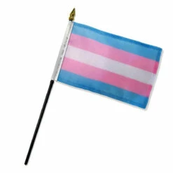 Transgender 4" X 6" Stick Flag