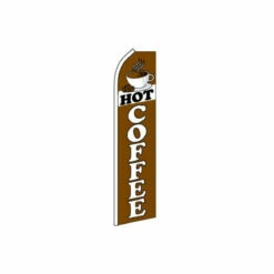 Hot Coffee Swooper Flag - 11.5ft X 2.5ft