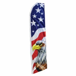 Patriotic Eagle Swooper Flag - 11.5ft X 2.5ft