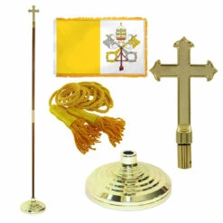 Super Tough 3ft X 5ft Vatican Indoor Flagpole Kit