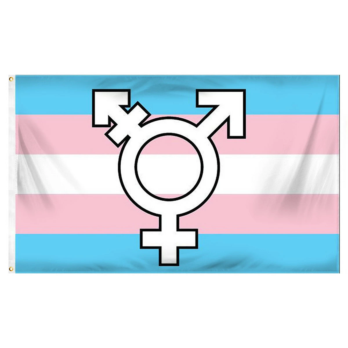 Transgender Symbol Flag 3ft X 5ft Printed Polyester