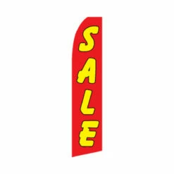 Sale Swooper Flag - Red & Yellow - 11.5ft X 2.5ft