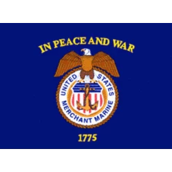 Merchant Marine 2ft X 3ft Nylon Flag