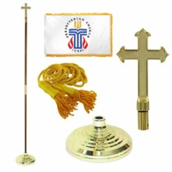 Super Tough 3ft X 5ft Presbyterian Indoor Flagpole Kit