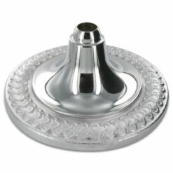 Floor Stand For Guidon Pole Silver Chrome Plated Finish