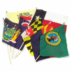 Set Of 50 State Flags - 12x18 Inch