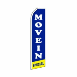 Move In Special Swooper Flag - Blue - 11.5ft X 2.5ft