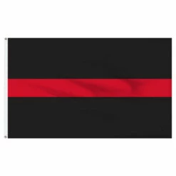 Thin Red Line Flag 3ft X 5ft Nylon
