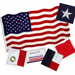 American Flag 3ft X 5ft Valley Forge Koralex II Or Duratex 2-Ply Sewn Polyester