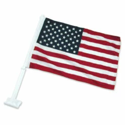 American Car Flag - 12in X 18in