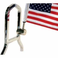 Rear Square Stainless Steel Motorcycle Flag Holder