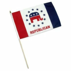 Republican Party Flag Design 2 - 12 X 18 Inch