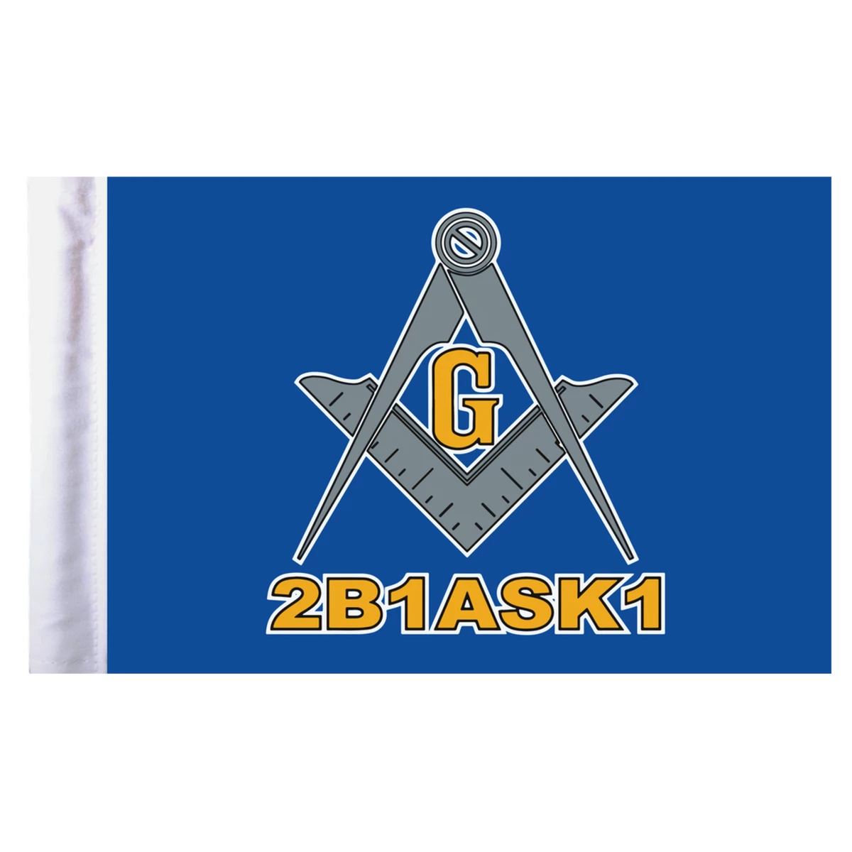 Masonic Motorcycle Flag - 6" X 9"