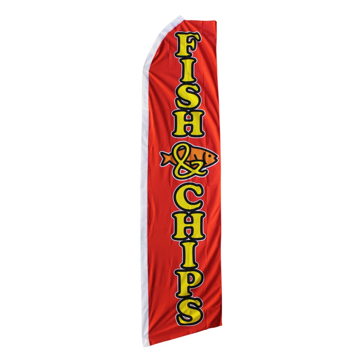 Fish & Chips Swooper Flag - 11.5ft X 2.5ft