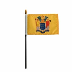 New Jersey Flag 4 X 6 Inch