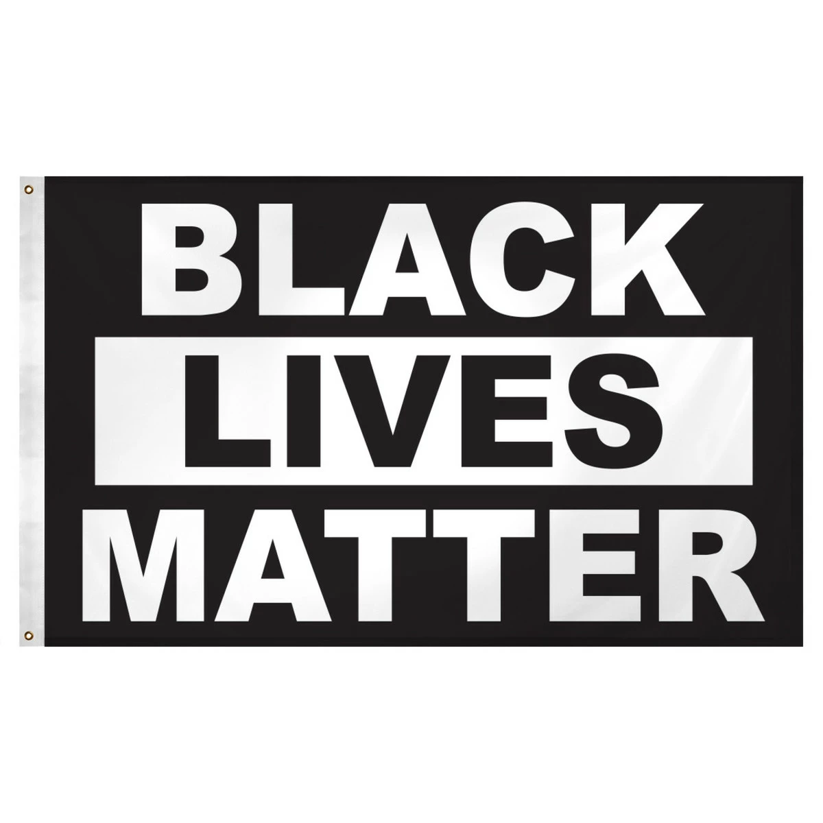 Black Lives Matter Flag 3ft X 5ft Super Knit Polyester