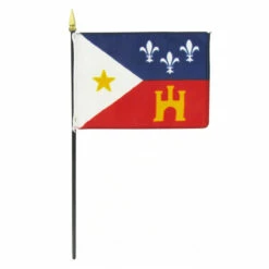 Acadiana 4" X 6" Stick Flag
