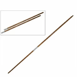 7ft Indoor Oak Flagpole - Silver Joints