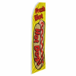 Hot Dogs Swooper Flag - 11.5ft X 2.5ft