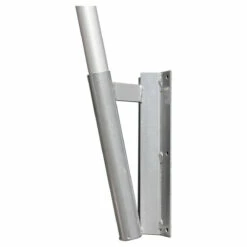 Swooper Flat Wall Mount - Silver Angled
