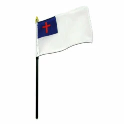 Christian 4" X 6" Hand Flag