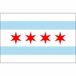 Chicago 2' X 3' Nylon Flag