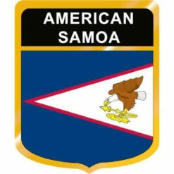 American Samoa Flag Crest Clip Art - Downloadable Image