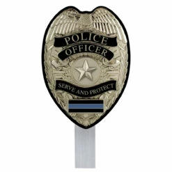Police Grave Flag Holder