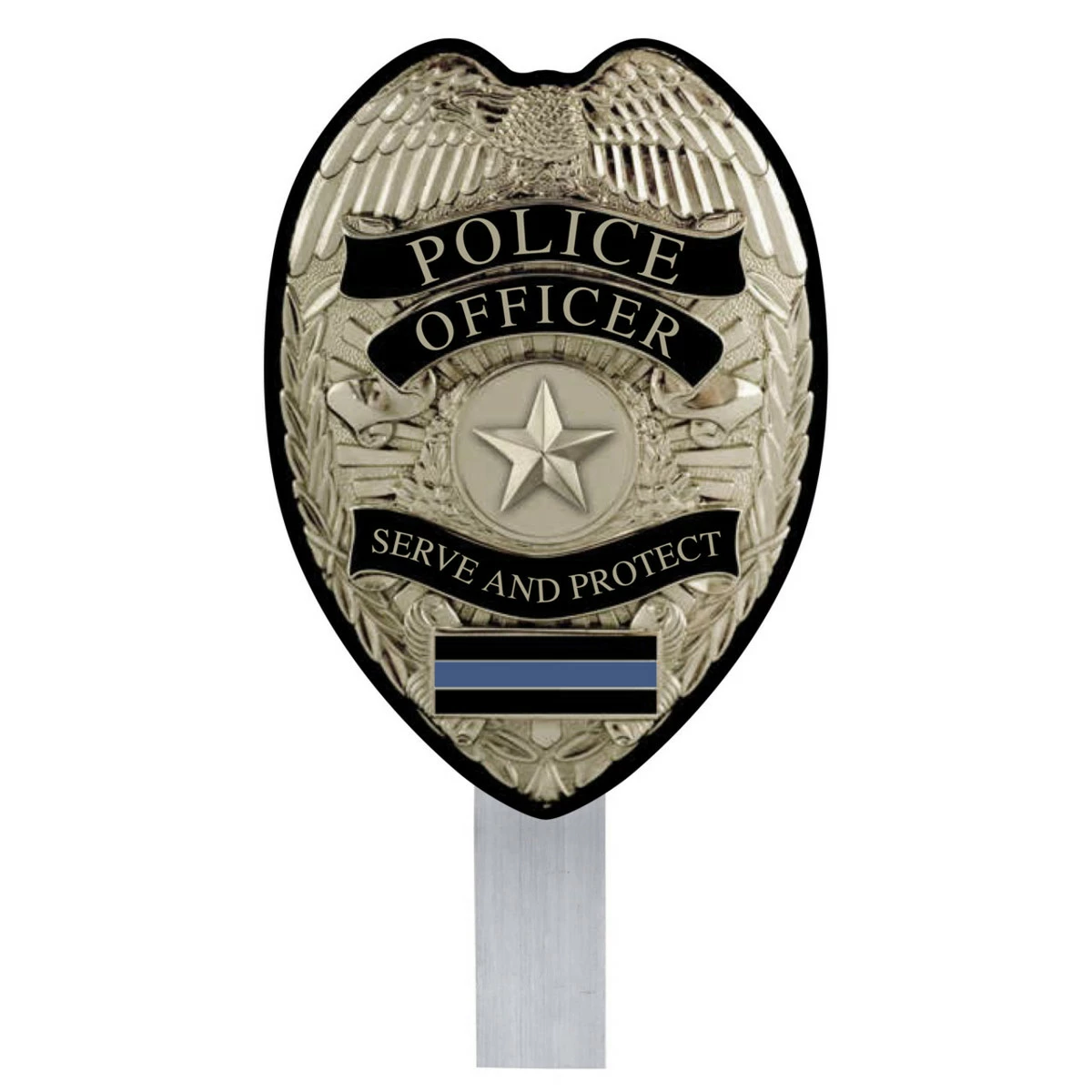 Police Grave Flag Holder
