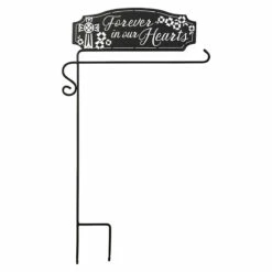 Carson Bereavement Flag Holder - Forever In Our Hearts - 40in