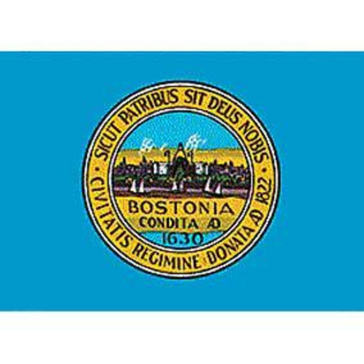 Boston City Flag 3ft X 5ft Nylon