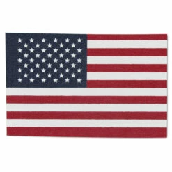 American Flag 4" X 6" Cut - No Fray Fabric, Pack Of 12