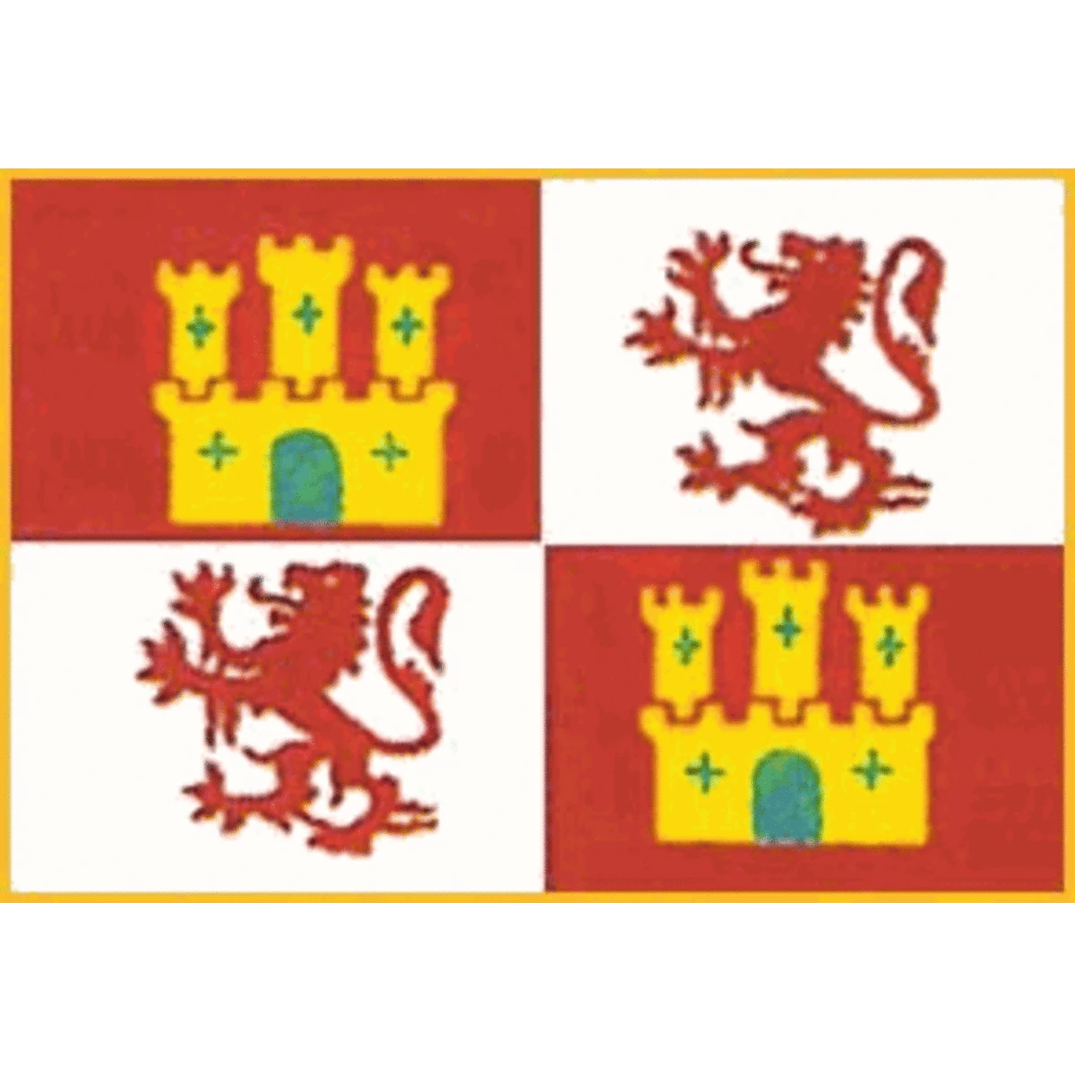 Royal Standard Of Spain 3ft X 5ft Nylon Flag