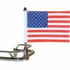 Fixed Stainless Steel Motorcycle Flag Mount - 3/4"