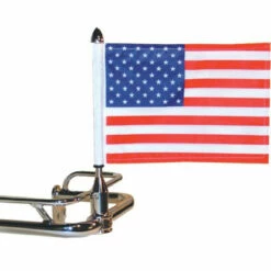 Fixed Stainless Steel Motorcycle Flag Mount - 3/4"