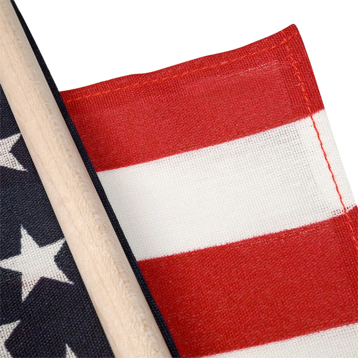 Super Tough US Stick Flag 12"x18" 30" X 3/8" Sewn Edges -US Made - Image 3