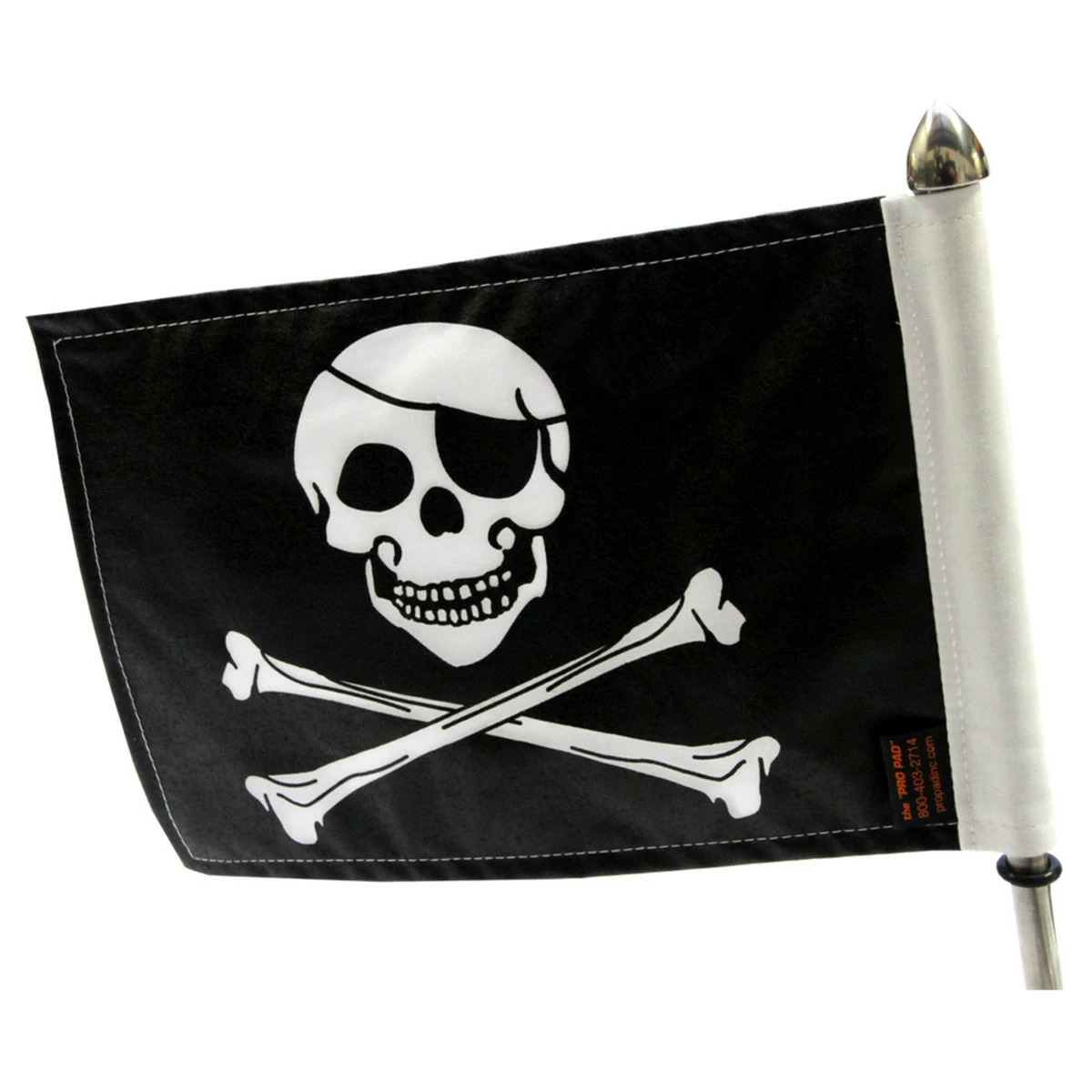 Pirate Motorcycle Flag - 6" X 9" - Image 2
