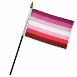 Lesbian 4" X 6" Stick Flag