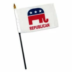 Republican Party Design 1 - 4 X 6 Inch Flag