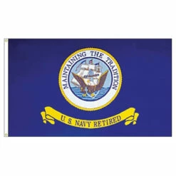 US Navy - Retired - 3ft X 4ft Printed Polyester