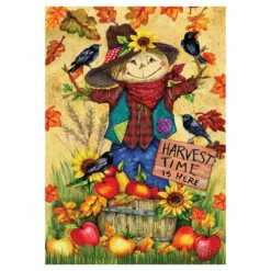 Fall Banner Flag - Scarecrow & Apples