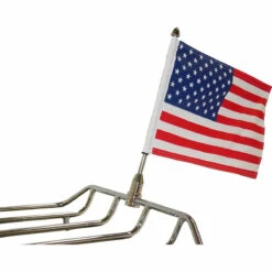 Parade Fixed Stainless Steel Motorcycle Flag Mount - 1/2"