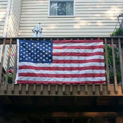 Balcony Mounted American Flag 3ft X 5ft Nylon