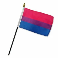 Bisexual 4" X 6" Stick Flag